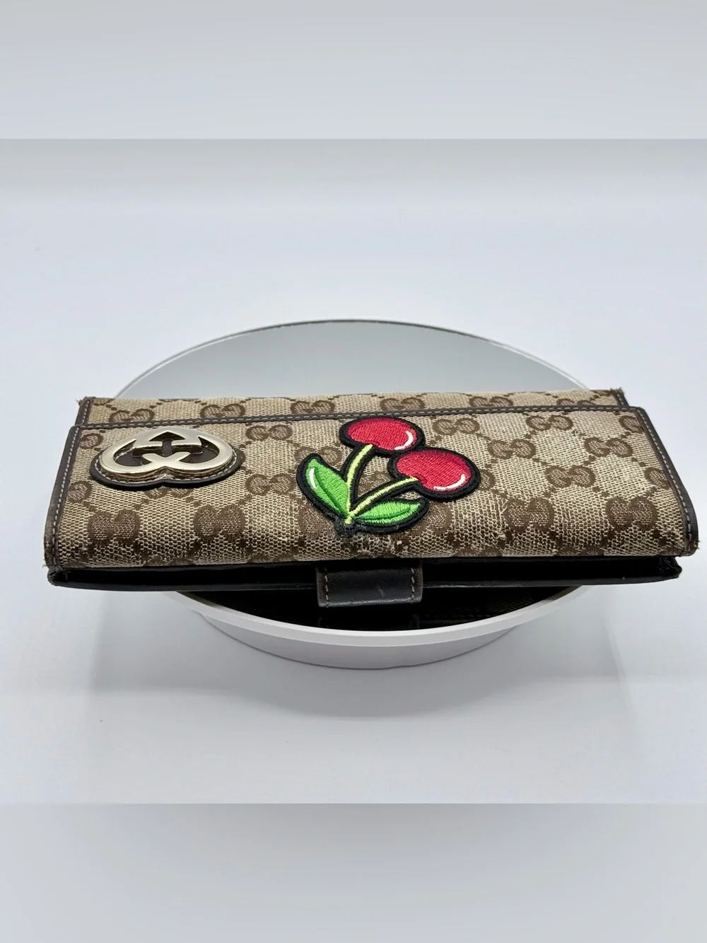 Gucci GG Supreme Continental Wallet on Chain-Customized 🍒